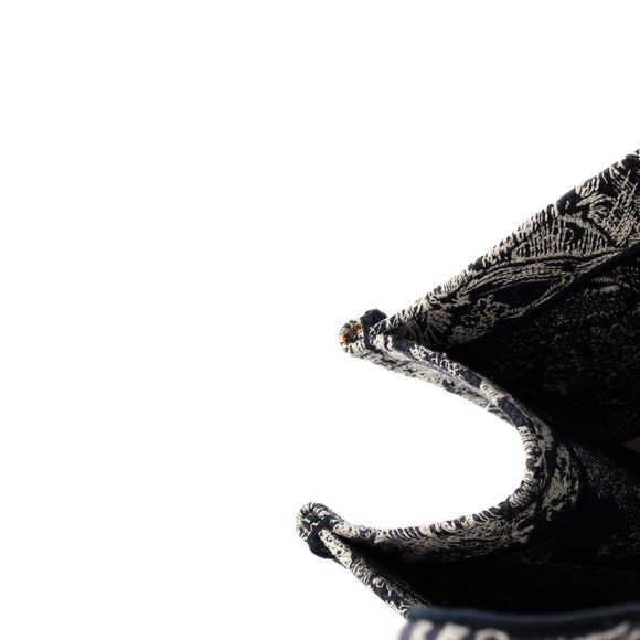 Christian Dior Book Tote Embroidered Canvas Large Blue - Picture 6 of 7